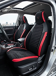 SPORT SERİSİ - SİYAH BABYFACE KUMAŞ ve DERİ KOLTUK KILIFI VE BAŞLIĞI & FULL SET