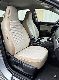 SPORT SERİSİ - BEJ BABYFACE KUMAŞ ve DERİ KOLTUK KILIFI VE BAŞLIĞI & FULL SET