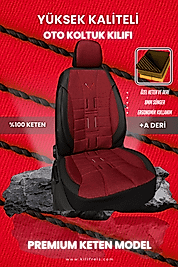 PREMIUM SERİSİ - YEŞİL RENK KETEN KOLTUK KILIFI & Ön Arka 5 Koltuk Tam Set Premium Varyasyon
